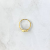 Anillo Trébol VCyA 2.4gr / T5 3/4 / 10mm Onix Negro Punteado Oro Amarillo +4 ©