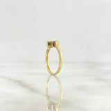 Anillo Trébol VCyA 2.4gr / T5 3/4 / 10mm Onix Negro Punteado Oro Amarillo +4 ©