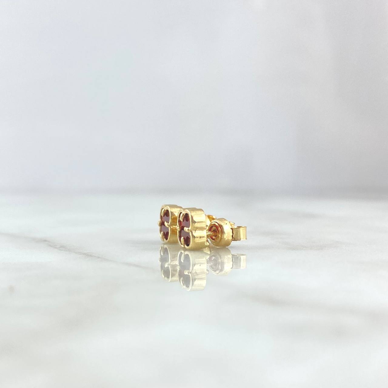 Topos Trébol VCyA 2.23gr / 0.7cm / 7mm Ambar Rojo Liso Oro Amarillo Nac.Esp. *