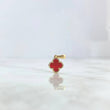 Dije Trebol VCyA 0.95gr / 1.7cm / Ámbar Rojo Liso Oro Amarillo Nac.Esp. ©