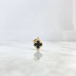Dije Trébol VCyA 1.3gr / 1.8cm / 10mm Onix Negro Punteado Oro Amarillo Nac.Esp. ©