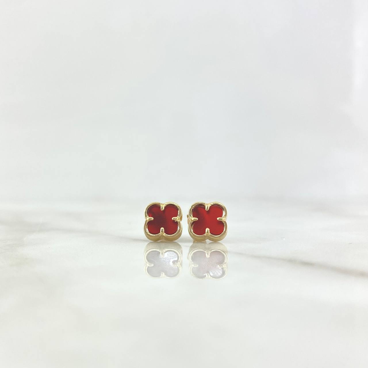 Topos Trébol VCyA 2.75gr / 1cm / 10mm Ambar Rojo Liso Oro Amarillo Nac.Esp. ©