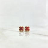 Topos Trébol VCyA 2.75gr / 1cm / 10mm Ambar Rojo Liso Oro Amarillo Nac.Esp. ©