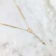 Rosario Virgen Milagrosa 6.15gr / 50cm / 3mm Bolas Diamantadas - Cruz Lisa Oro Amarillo