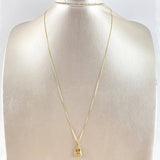 Cadena Veneciana 1.15gr / 50cm + Dije Oso Corazón 0.6gr / 1.75cm Oro Amarillo (Oferta)