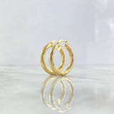 Candongas Sofi 3.2gr / 2.6cm / Espiral Oro Amarillo *