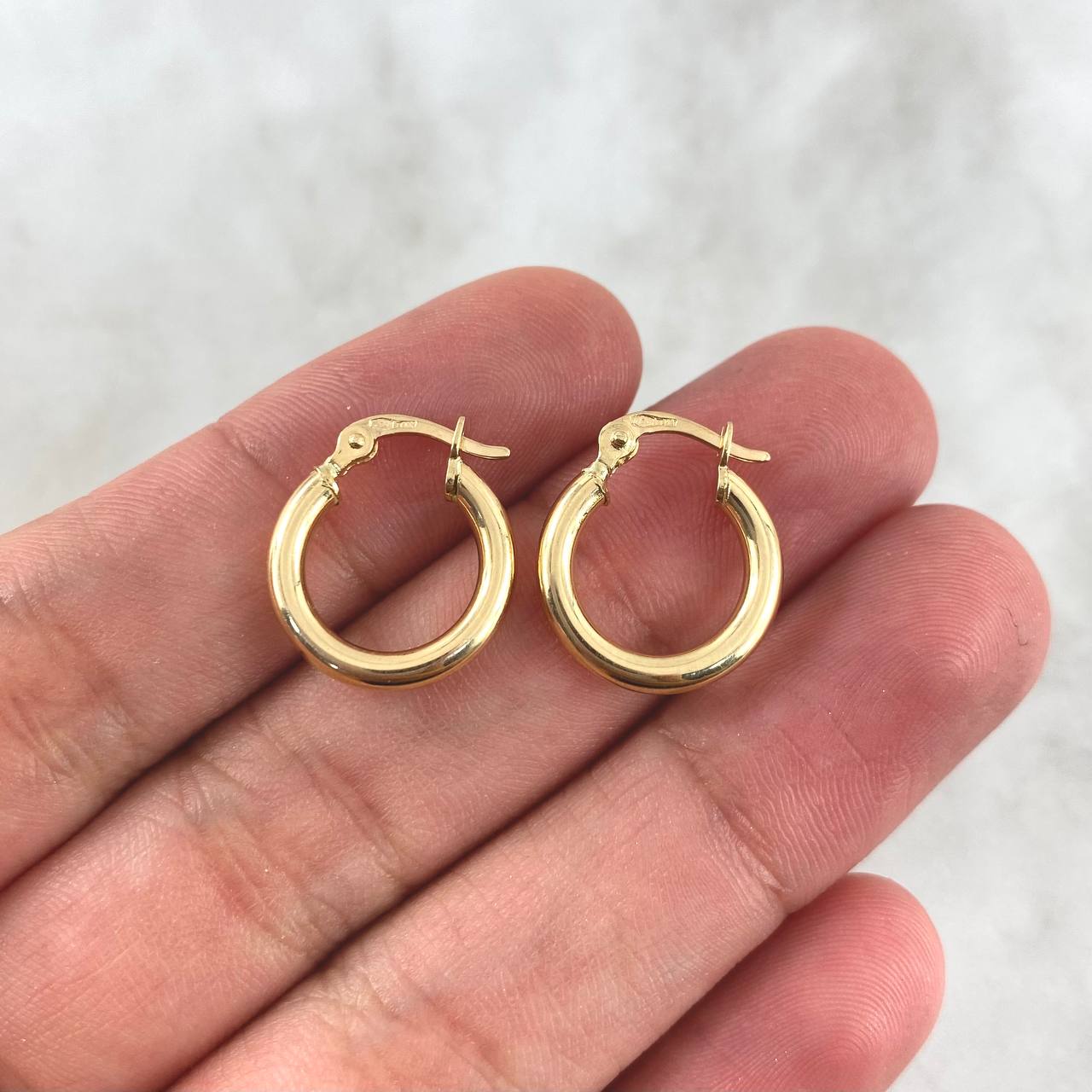 Candongas Jass 1.25gr / 1.4cm / Lisa Oro Amarillo *