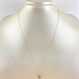 Set Cadena Flor De Espejo + Dije Dije Virgen De La Guadalupe / 1,25gr / 45.5 cm Oro Amarillo 18K