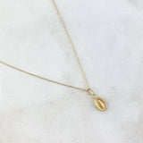 Set Cadena Aro Seguido + Dije Dije Virgen De La Miladrosa / 1gr / 45 cm Oro Amarillo 18K