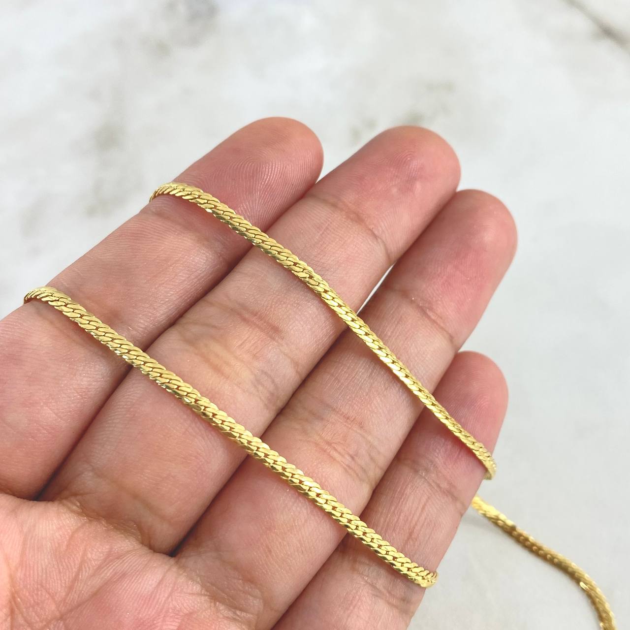 Cadena Serpiente 3.45gr / 45cm / 2mm Oro Amarillo +3 ©