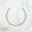 Pulso Tennis 3.25gr / 17.5cm / 2mm Circones Blancos Oro Amarillo +4