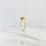 Anillo Trebol VCyA 1.9gr / T7 1/2 / Onix Negro Punteado Oro Amarillo Nac.Esp. 18K ©
