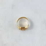 Anillo Cristo 3.3gr / T8 3/4 / Mate Oro Amarillo