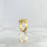 Anillo Cristo 3.3gr / T8 3/4 / Mate Oro Amarillo
