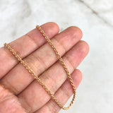 Cadena Lazo 0.95gr / 50cm / 1.25mm Oro Rosa +3