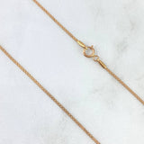 Cadena China 1.9gr / 60cm / 1mm Oro Rosa +1