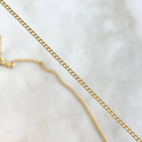 Cadena Mini Cubana 1.65gr / 50cm / 1.5mm Oro Amarillo +1