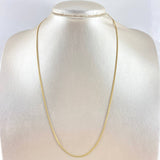 Cadena Mini Cubana 1.25gr / 60cm / 1mm Oro Amarillo +1