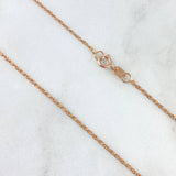 Cadena Lazo 0.95gr / 50cm / 1.25mm Oro Rosa +3