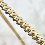 Cadena Cubana Infinito 25.65gr / 45cm-7mm Circones Blancos Oro Amarillo +2 ©