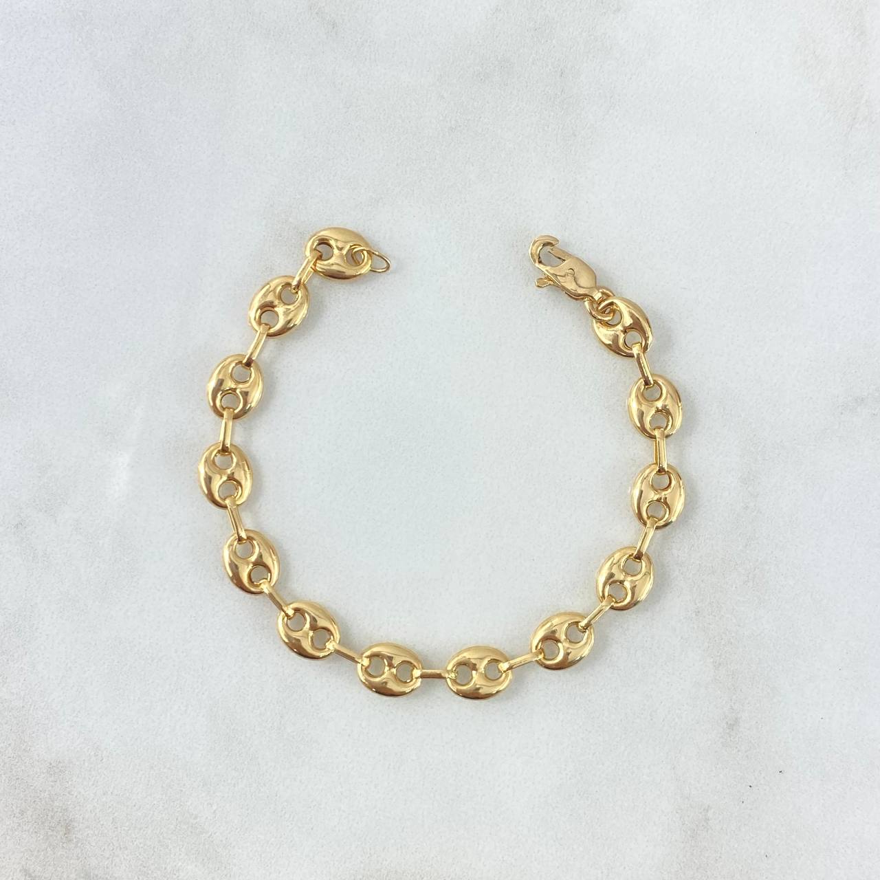 Pulso GC 5.85gr / 21.6cm / 6.7mm Lisa Oro Amarillo 18K $