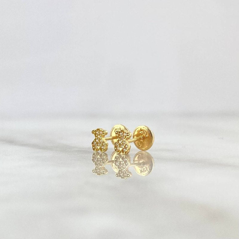 Topos Oso TS 0.6gr / 0.5cm / Circones Blancos Oro Amarillo