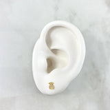 Topos Oso TS 0.6gr / 0.5cm / Circones Blancos Oro Amarillo