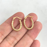 Candongas Mary Ovalada 1.2gr / 1.8cm / Oro Amarillo 18K *