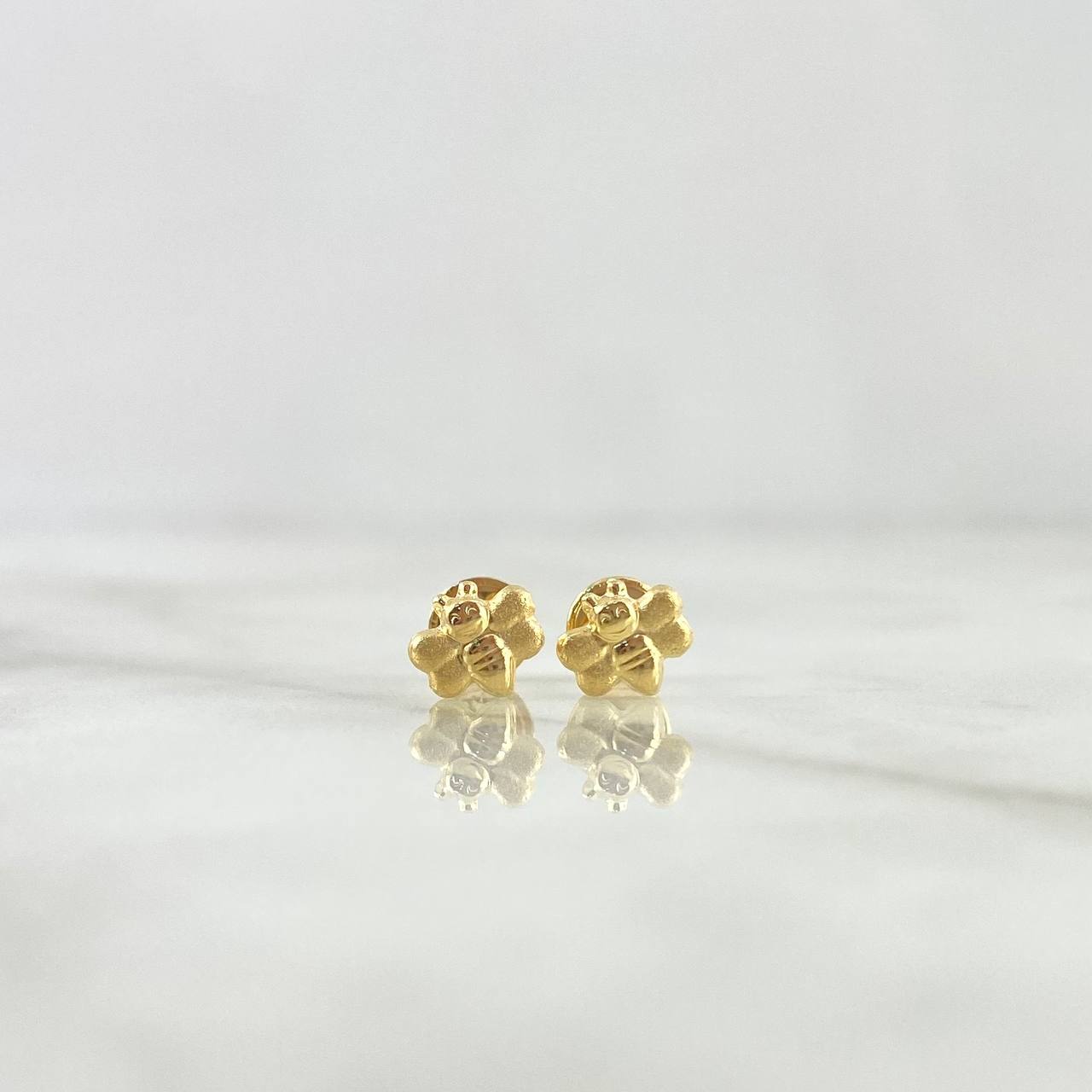 Topos Abeja 0.55gr / 6mm Oro Amarillo 18K