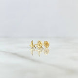 Topos Colibrí 0.5gr / 6.4mm Lisos Oro Amarillo 18K ©
