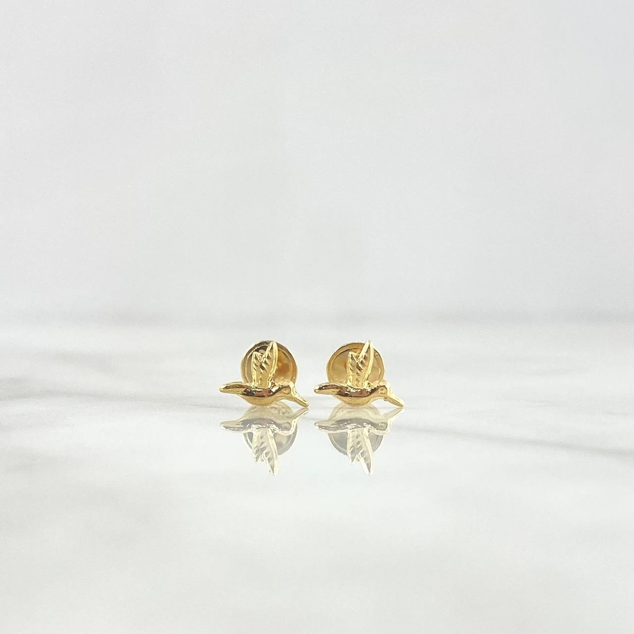 Topos Colibrí 0.5gr / 6.4mm Lisos Oro Amarillo 18K ©