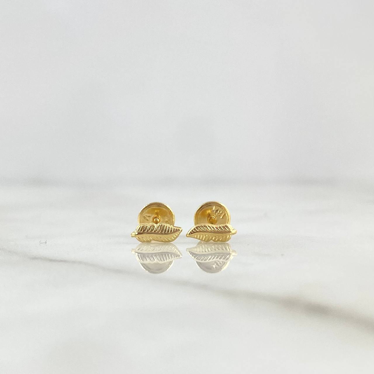 Topos Hoja Otoñal 0.5gr / 7.5mm Oro Amarillo 18K ©