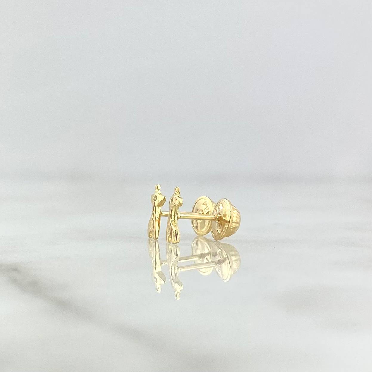 (revision)Topos Jirafa 0.65gr / 0.8cm / Circon Blanco Oro Amarillo