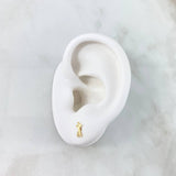 (revision)Topos Jirafa 0.65gr / 0.8cm / Circon Blanco Oro Amarillo