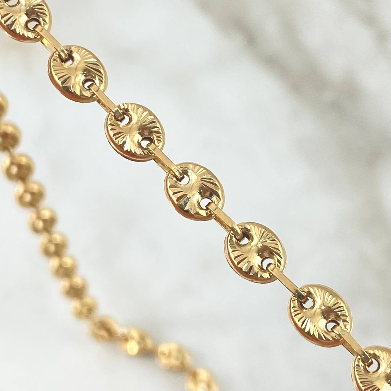 Cadena GC 14.15gr / 45cm / 5.5mm Diamantada Oro Amarillo