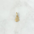 Dije Letra E Cursiva 0.45gr / 1.6cm-Lisa Oro Amarillo 18K