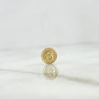 Herraje Letra S Tambor 0.25gr / 0.8cm / Doble Faz Oro Amarillo