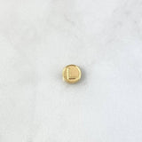 Herraje Letra L Tambor 0.25gr / 0.8cm / Doble Faz Oro Amarillo