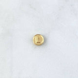 Herraje Letra L Tambor 0.25gr / 0.8cm / Doble Faz Oro Amarillo
