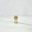 Herraje Letra L Tambor 0.25gr / 0.8cm / Doble Faz Oro Amarillo