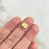 Herraje Letra L Tambor 0.25gr / 0.8cm / Doble Faz Oro Amarillo