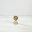 Herraje Letra J Tambor 0.3gr / 0.8cm / Doble Faz Oro Amarillo