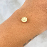 Herraje Letra V Tambor 0.3gr / 0.8cm / Doble Faz Oro Amarillo