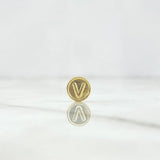 Herraje Letra V Tambor 0.3gr / 0.8cm / Doble Faz Oro Amarillo