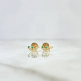 Topos Rama De Laurel 0.7gr / 0.8cm / Circones Blancos Y Verdes Oro Amarillo
