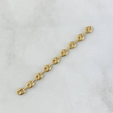 Herraje Retazo GC 0.9gr / 6.5cm / 4.5mm Nueve Eslabones Oro Amarillo