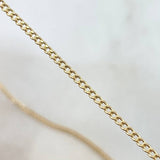 Cadena Mini Cubana 1.6gr / 45cm / 1.4mm Oro Amarillo +1 *