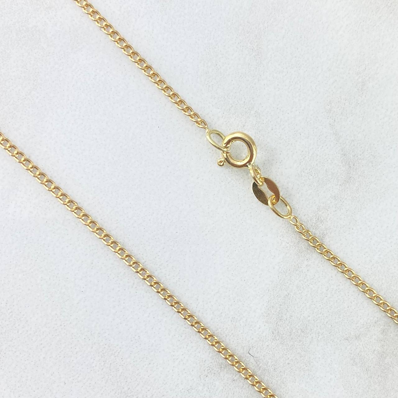 Cadena Mini Cubana 1.5gr / 45cm / 1.4mm Oro Amarillo +1 *