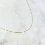 Cadena Veneciana 0.95gr / 50cm / 0.5mm Oro Amarillo +3 *