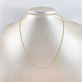 Cadena Cubana 1.35gr / 45cm / +1 Oro 18K -
